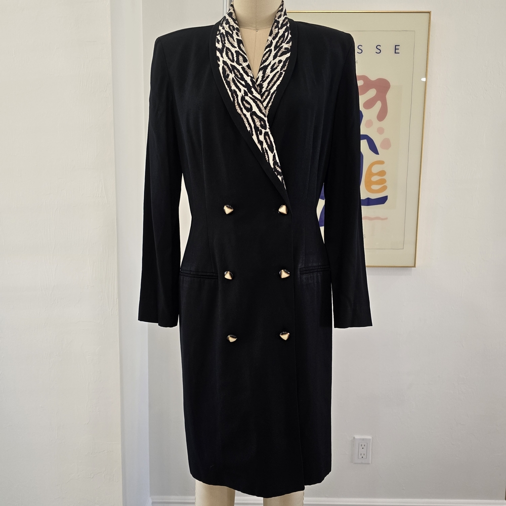 Danny & Nicole Black Blazer with Patterned Lapel